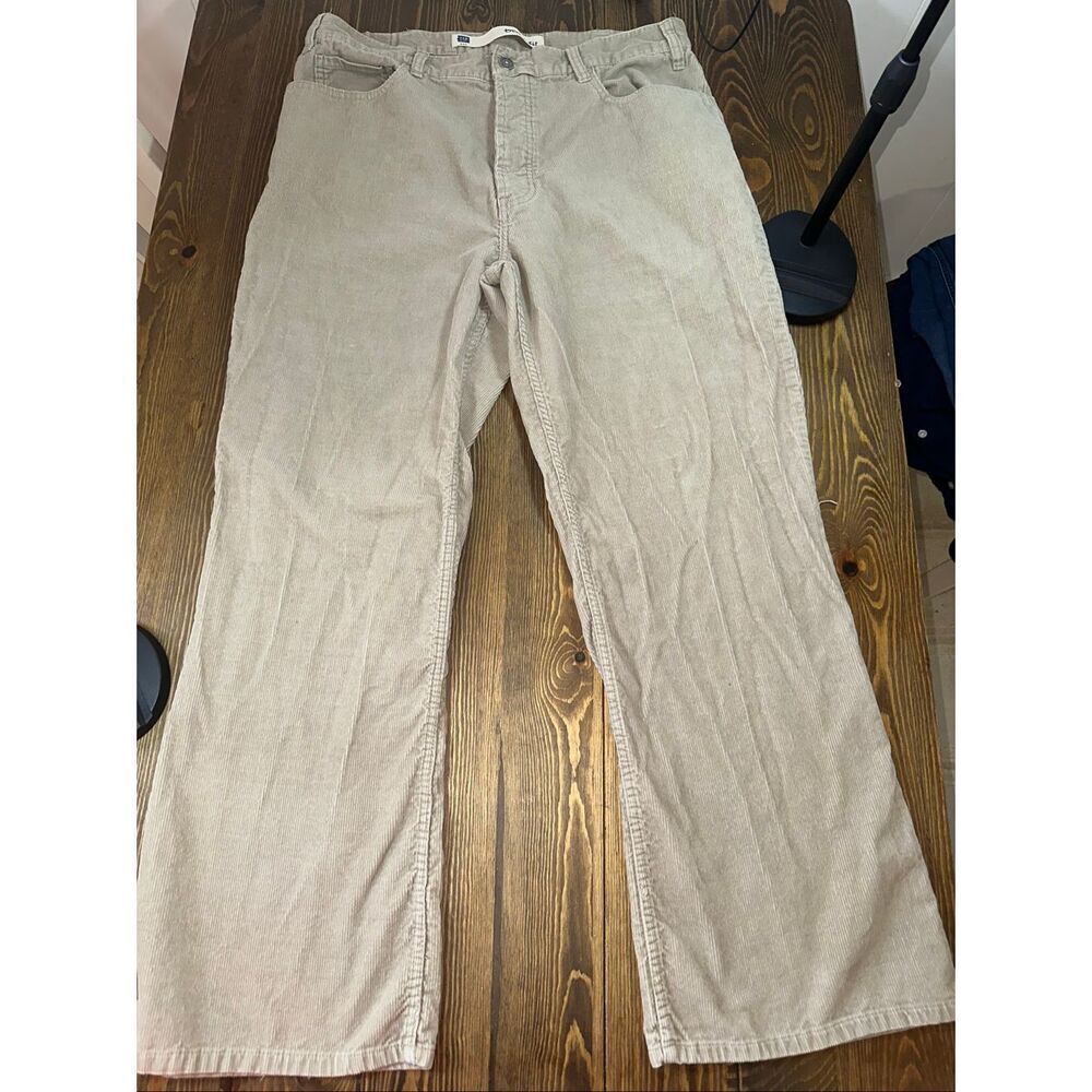 Gap 1969 Perfect Boot Corduroy Pants Jeans Men’s Size 36 x 30 tan khaki